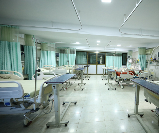 The emergency section of Sri Balaji Hospital.