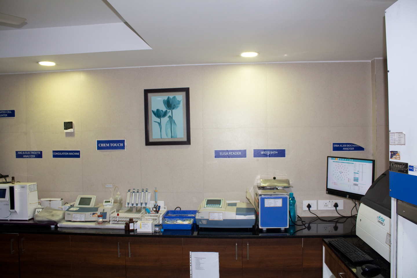 A view of the lab infrastructure at Sri Balaji Hospital, Chennai.